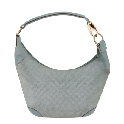 Gucci Hobo Blue Canvas Shoulder Bag