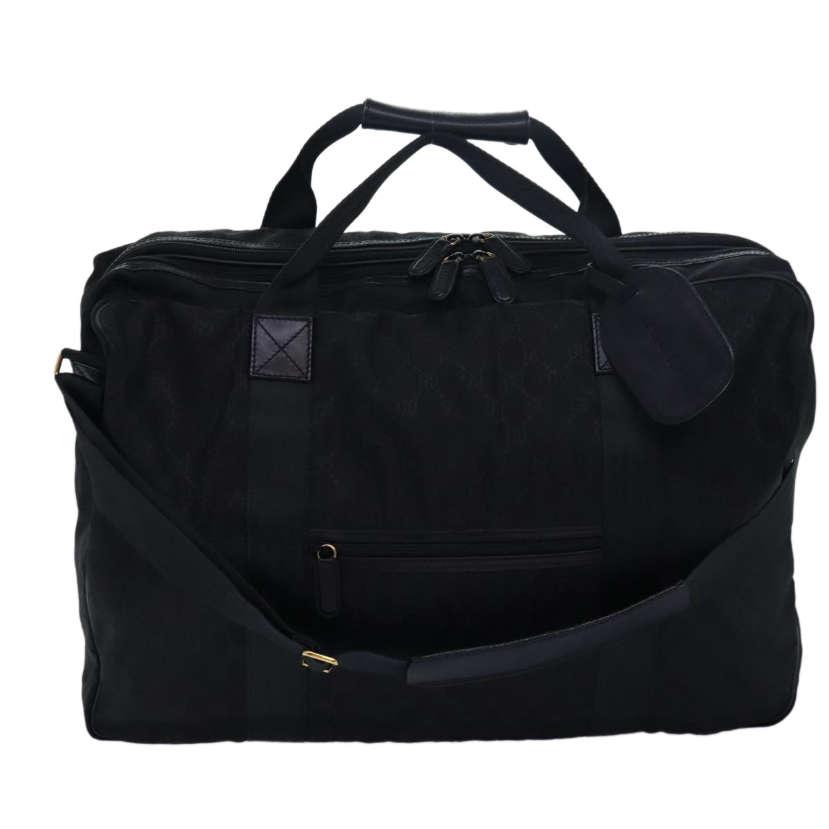 Gucci Gg Canvas Black Canvas Travel Bag ()