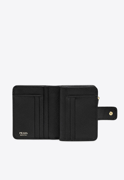 Saffiano Leather Zip-Around Wallet