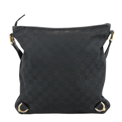Gucci Abbey Black Canvas Shoulder Bag