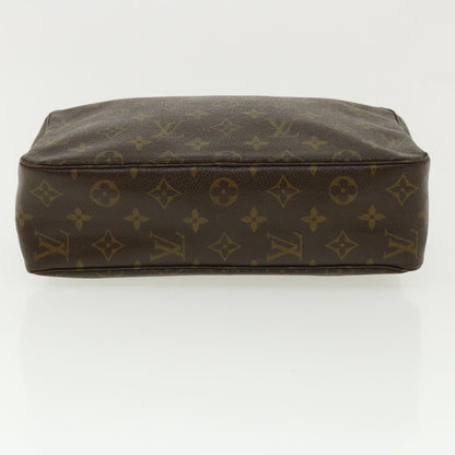 Louis Vuitton Brown Canvas Trousse de Toilette clutch bag