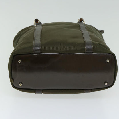 Gucci Bamboo Khaki Synthetic Handbag