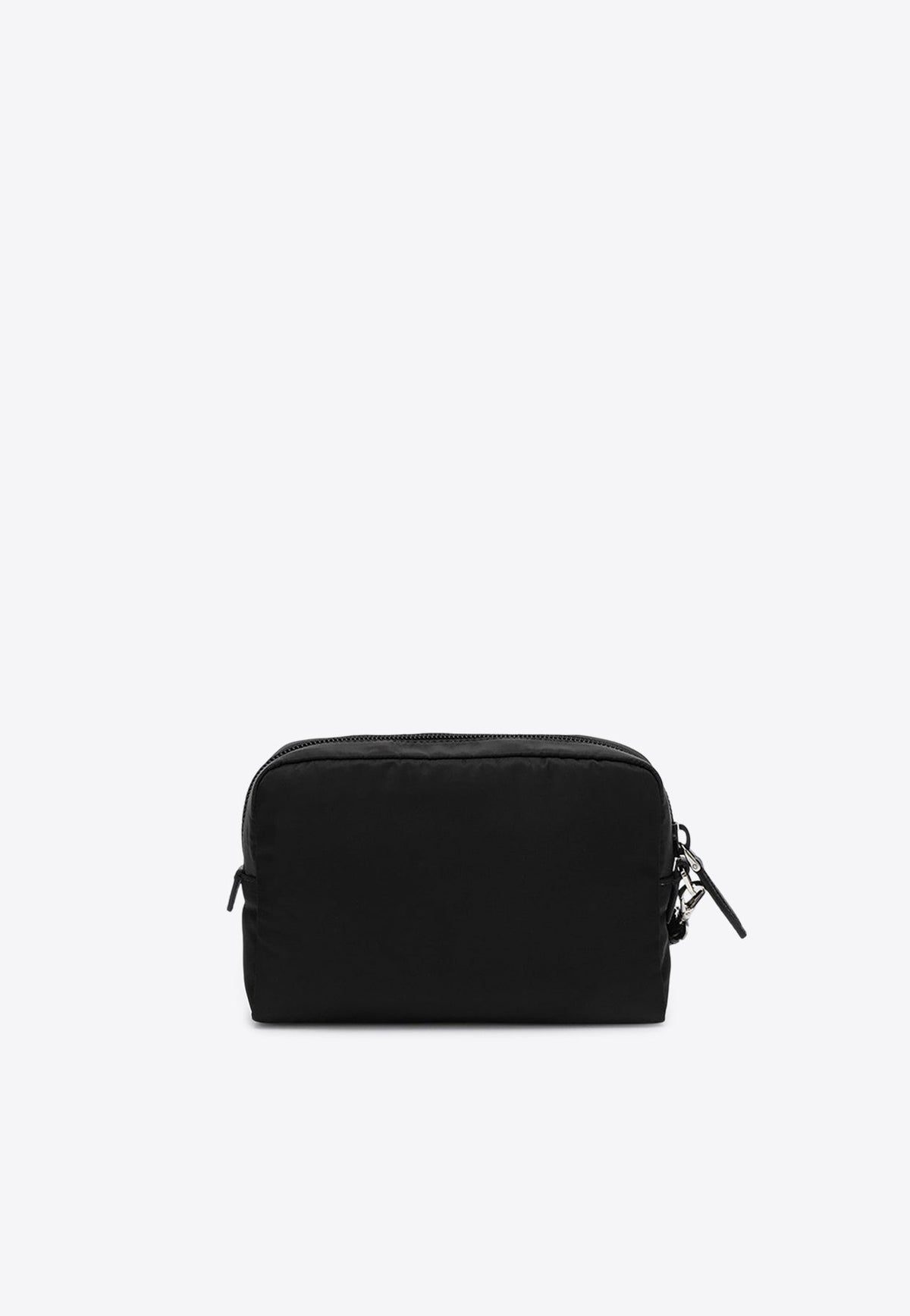 Re-Nylon Triangle Logo Zip-Up Pouch