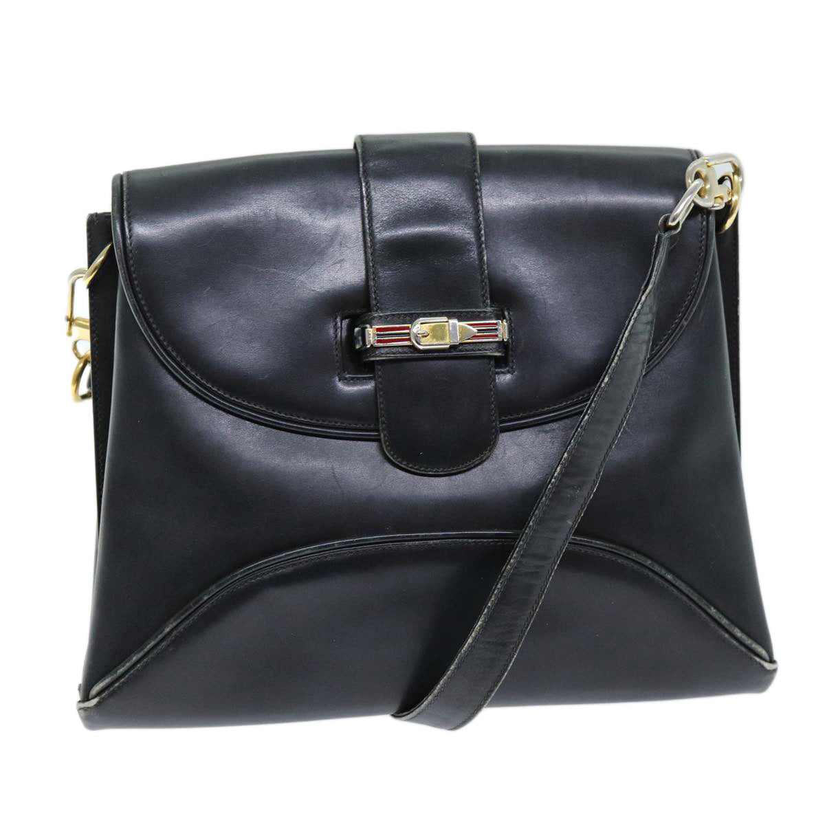 Gucci Black Leather Shoulder Bag ()