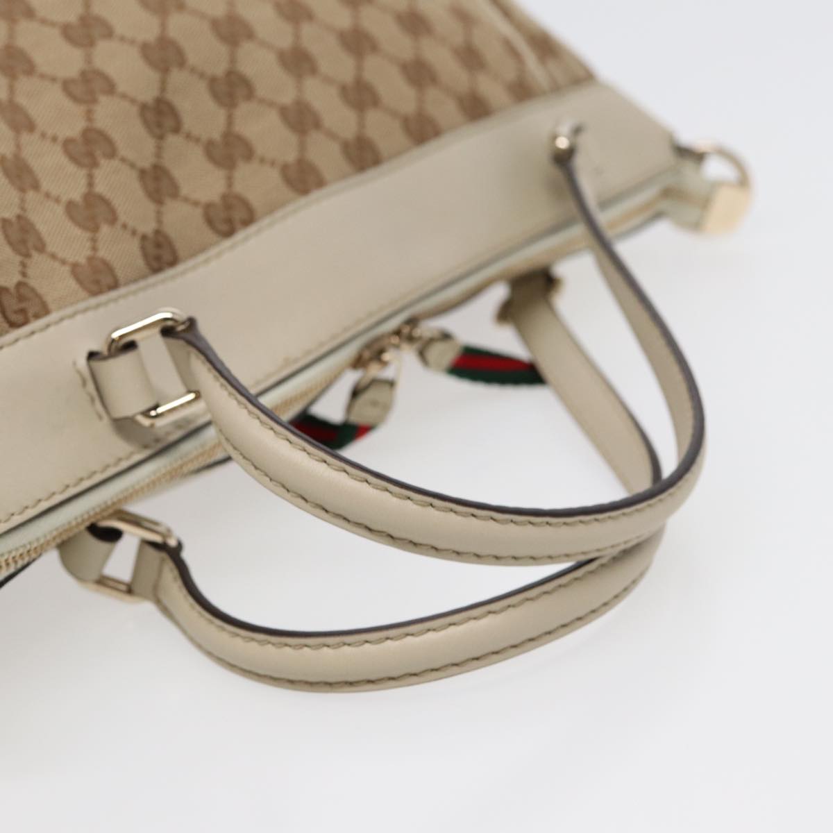 Gucci Sherry Beige Canvas Tote Bag