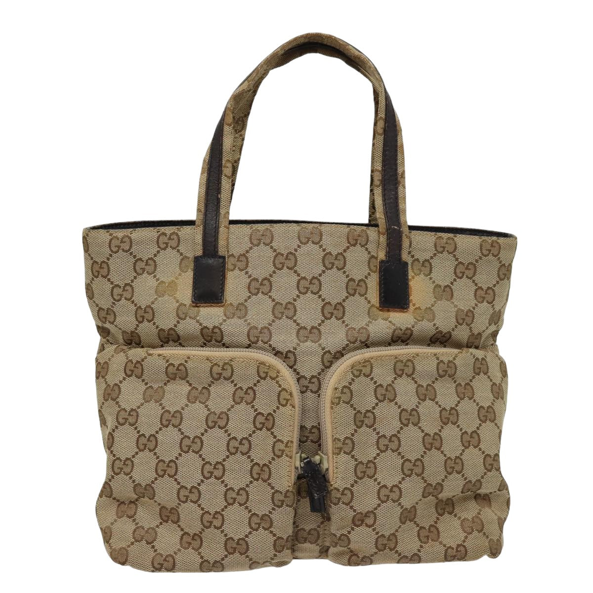 Gucci Gg Canvas Beige Canvas Handbag ()