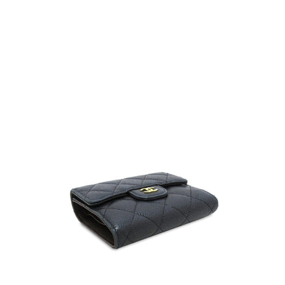 CHANEL CC Caviar Trifold Wallet Small Wallets