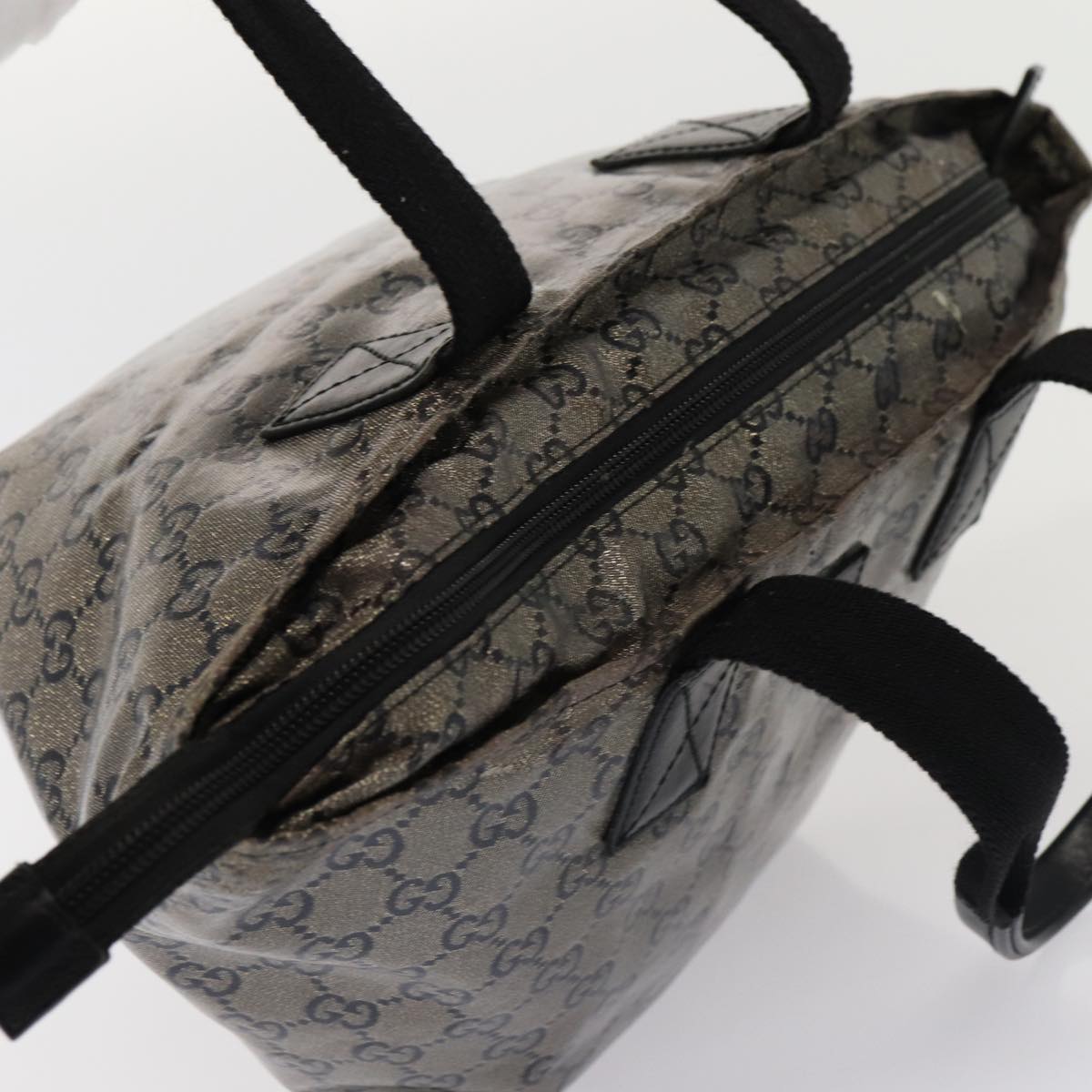 Gucci Gg Canvas Black Canvas Tote Bag