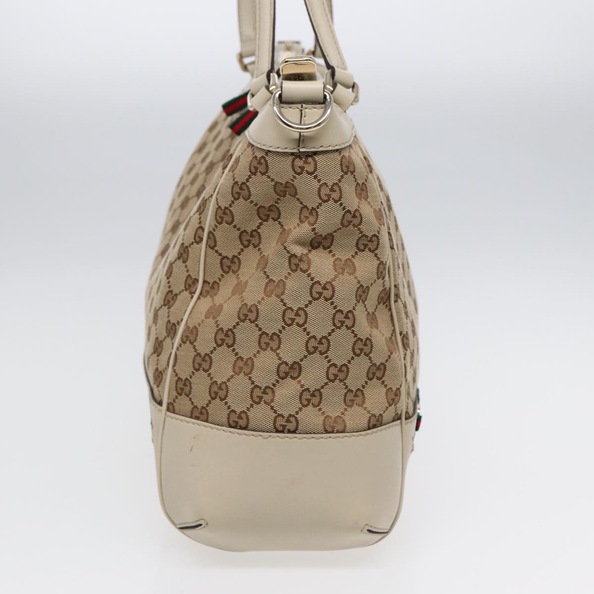 Gucci Sherry Beige Canvas Tote Bag