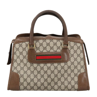 Gucci Sherry Beige Canvas Handbag ()