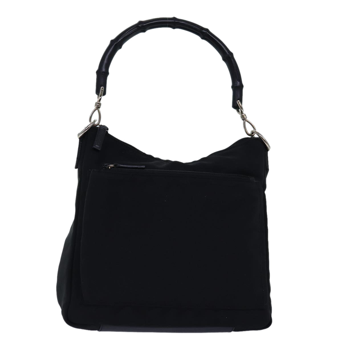 Gucci Bamboo Black Synthetic Shoulder Bag