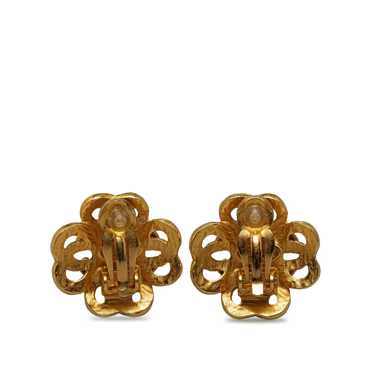 CHANEL CC Clip On Earrings Costume Earrings