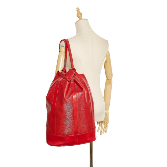 LOUIS VUITTON Epi Randonnee PM Red