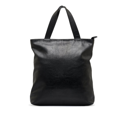 Chanel CC Embossed Leather Tote Tote Bag