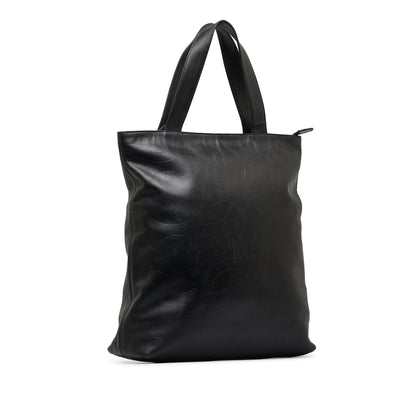 Chanel CC Embossed Leather Tote Tote Bag
