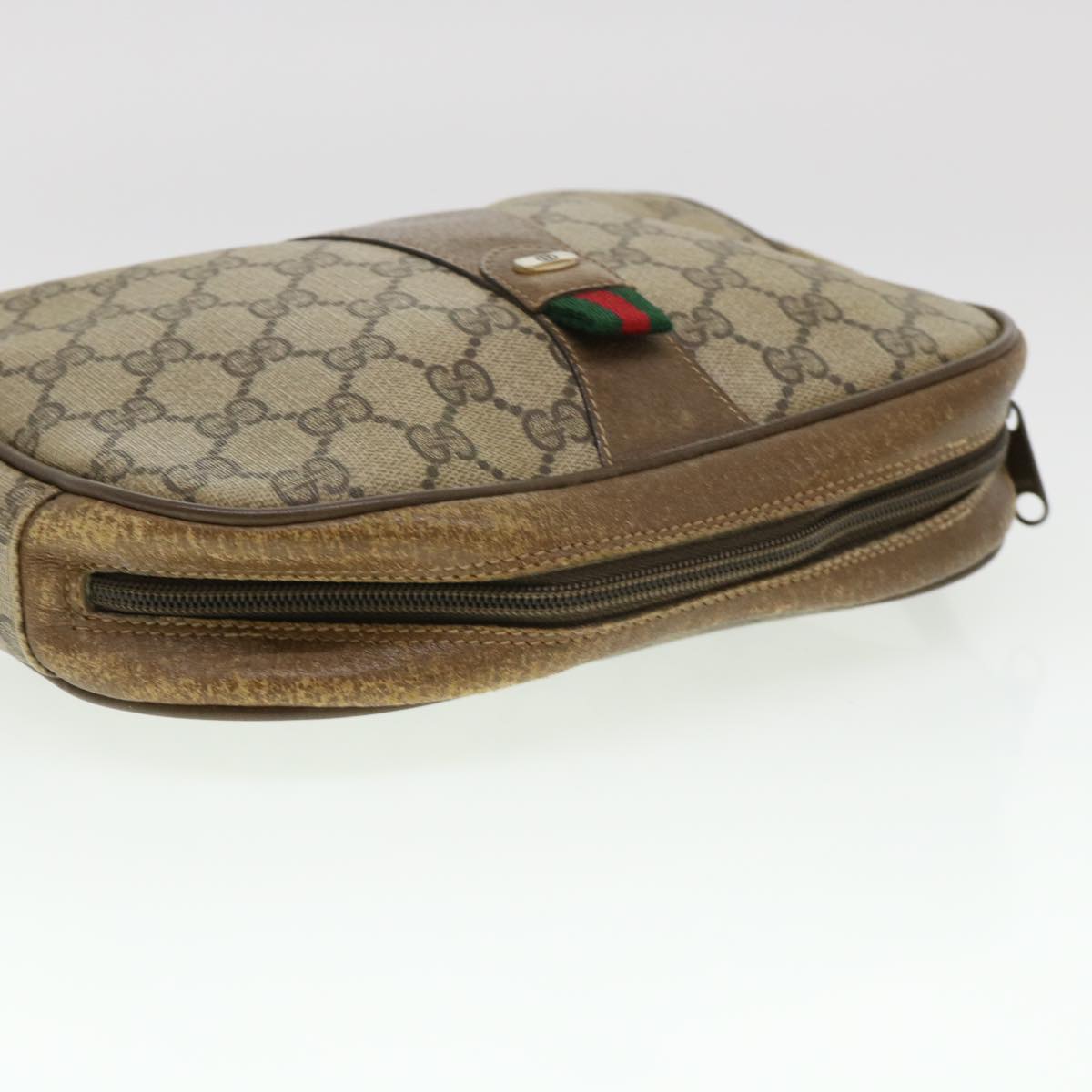 Gucci Beige Canvas Clutch Bag