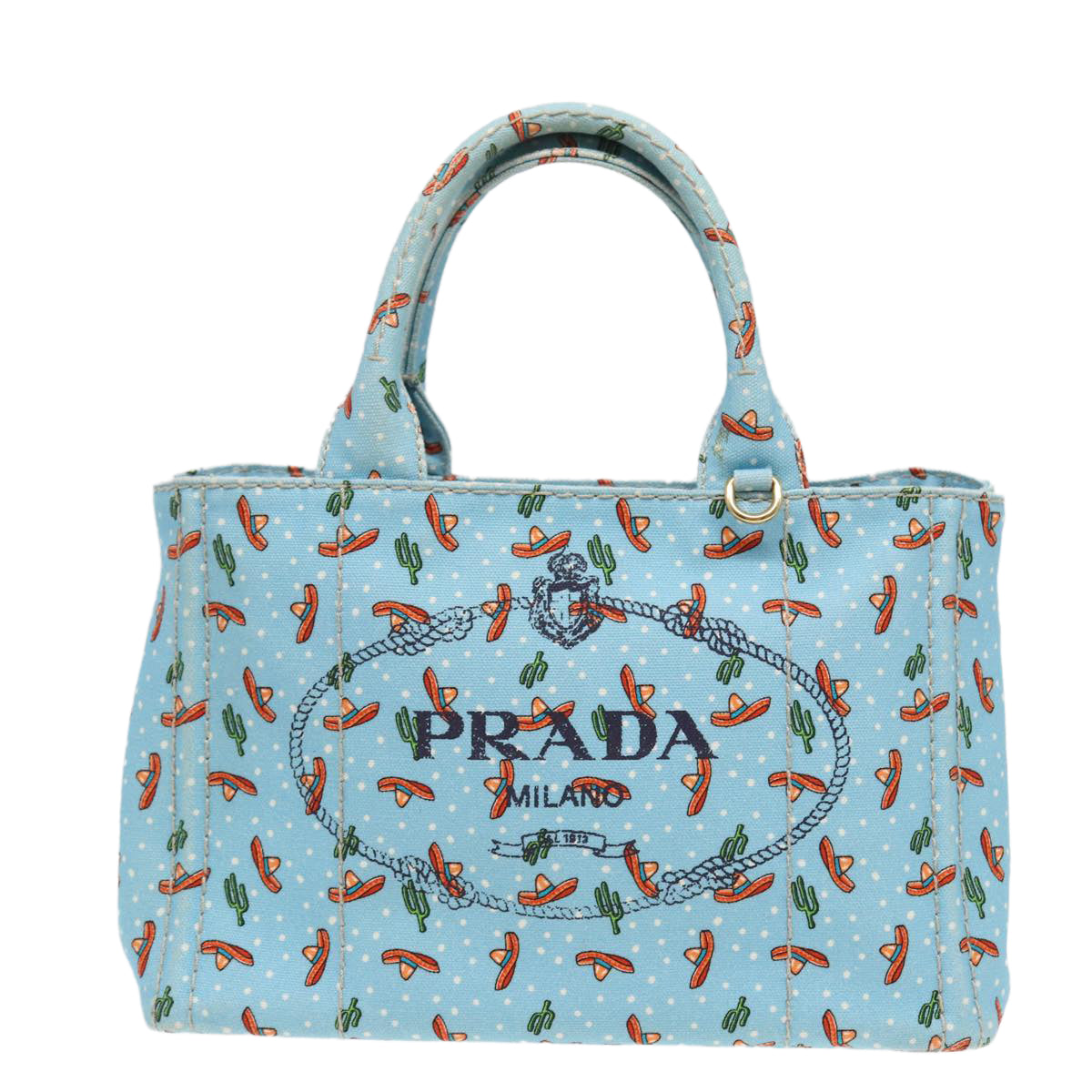 PRADA Canapa Handbag