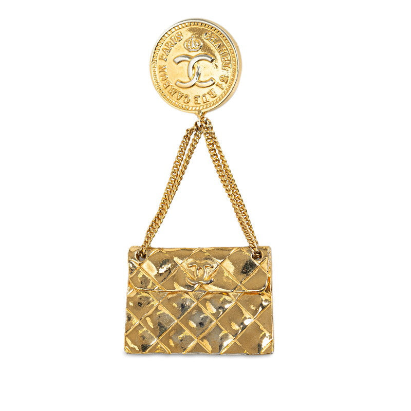 Chanel CC Matelasse Flap Bag Brooch  Metal Brooch in Excellent condition