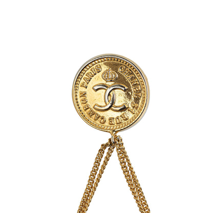 CHANEL CC Quilted Flap Bag Brooch