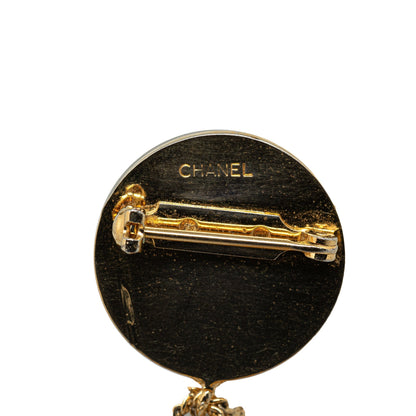 CHANEL CC Quilted Flap Bag Brooch