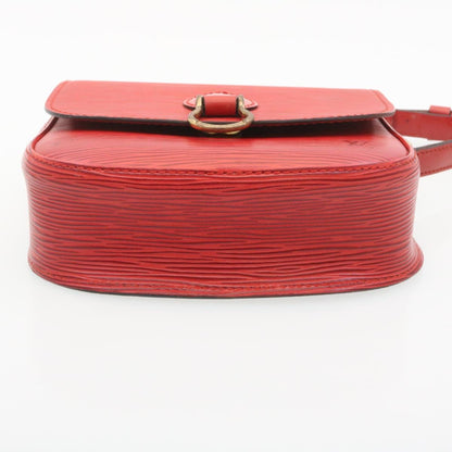 Louis Vuitton Red Leather Saint Cloud shoulder bag