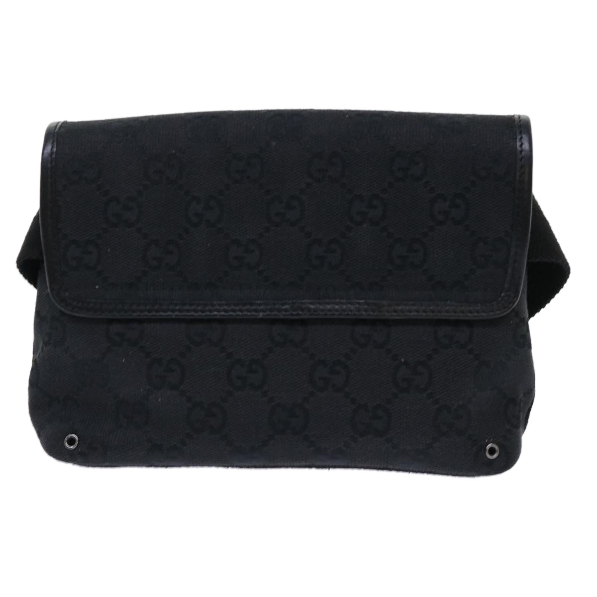 Gucci Gg Canvas Black Canvas Shoulder Bag