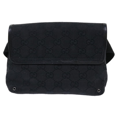 Gucci Gg Canvas Black Canvas Shoulder Bag