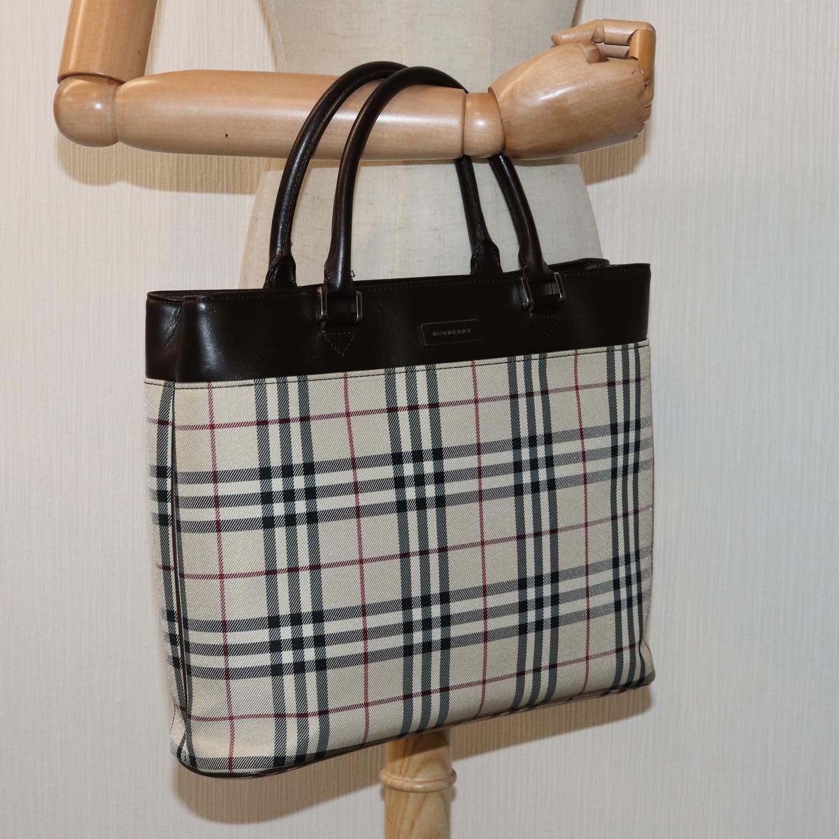 BURBERRY Nova Check Handbag
