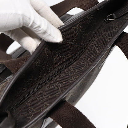 Gucci Gg Canvas Brown Canvas Tote Bag