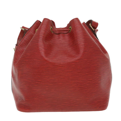 Louis Vuitton Red Leather Noe shoulder bag