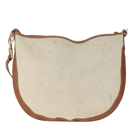 Gucci Vintage Beige Canvas Shoulder Bag