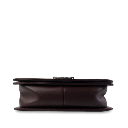 CHANEL Medium Lambskin Chevron Boy Flap Crossbody Bag
