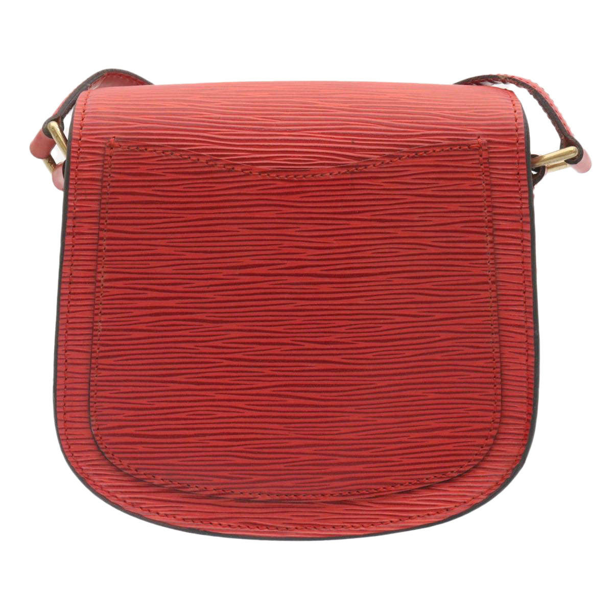 Louis Vuitton Red Leather Saint Cloud shoulder bag