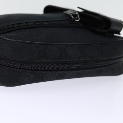 Gucci Gg Canvas Black Canvas Clutch Bag
