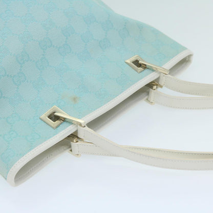 Gucci Gg Canvas Blue Canvas Tote Bag
