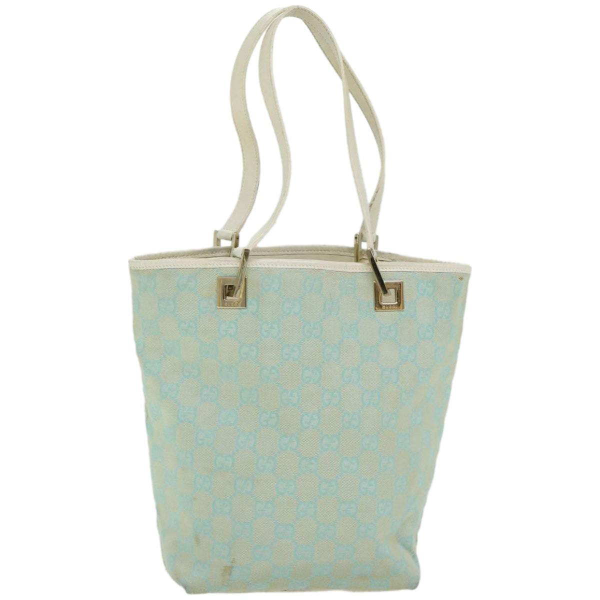 Gucci Gg Canvas Blue Canvas Handbag ()