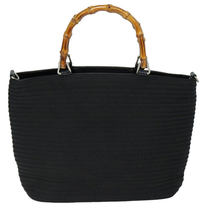 Gucci Bamboo Black Synthetic Handbag