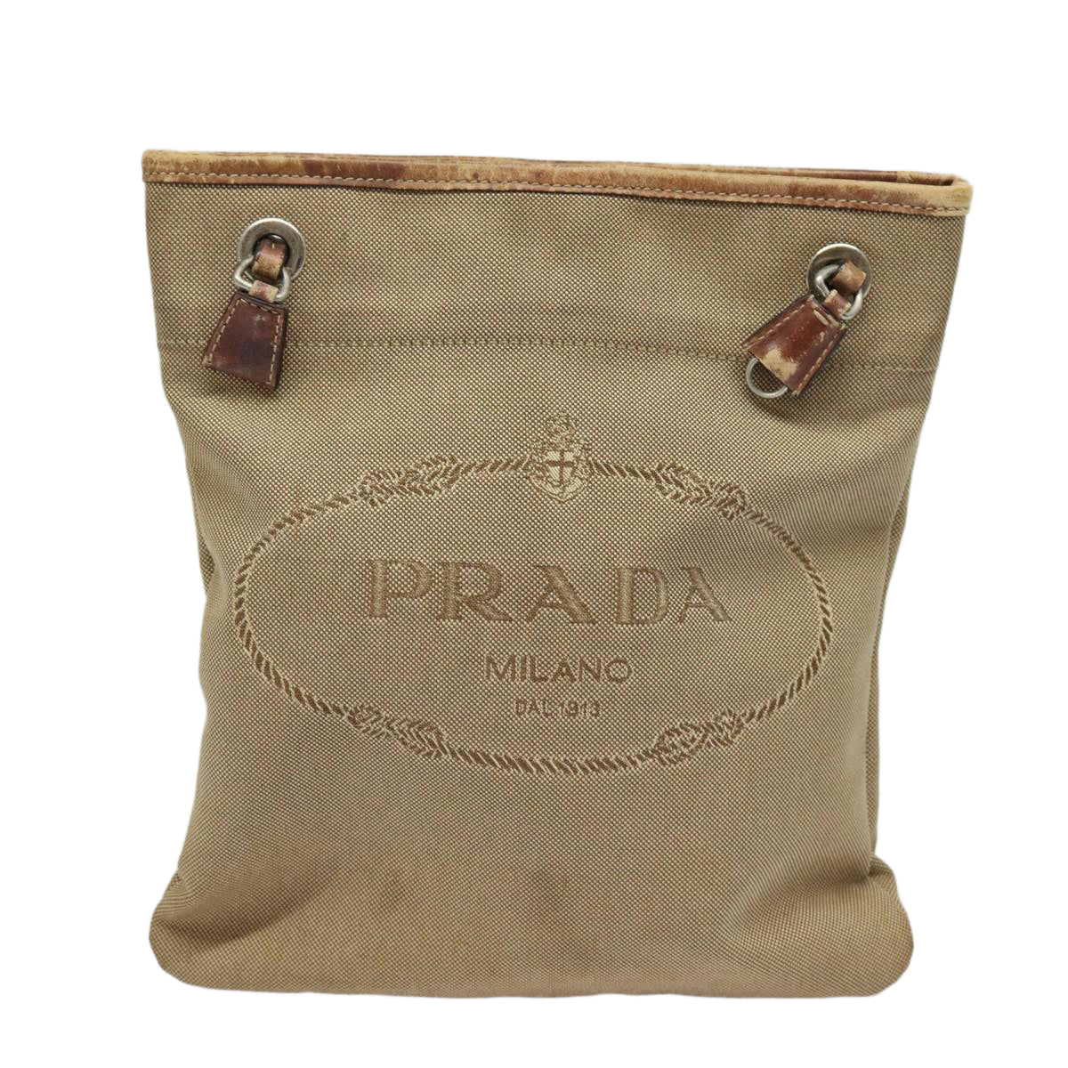 PRADA Canapa Shoulder Bag