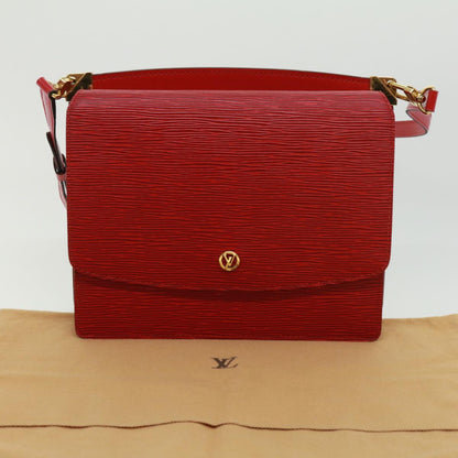 Louis Vuitton Red Leather Grenelle shoulder bag