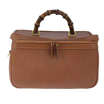 Gucci Bamboo Brown Leather Handbag ()