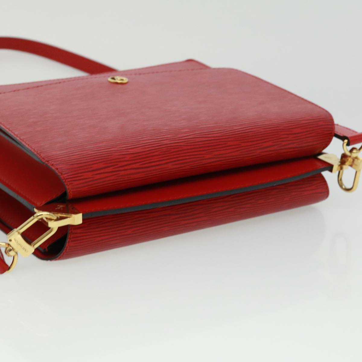 Louis Vuitton Red Leather Grenelle shoulder bag