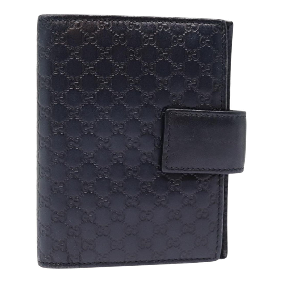 Gucci Guccissima Navy Leather Wallet  ()