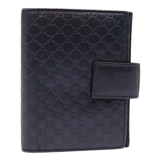 Gucci Guccissima Navy Leather Wallet  ()
