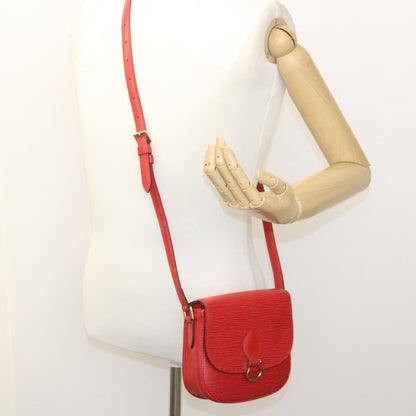 Louis Vuitton Red Leather Saint Cloud shoulder bag