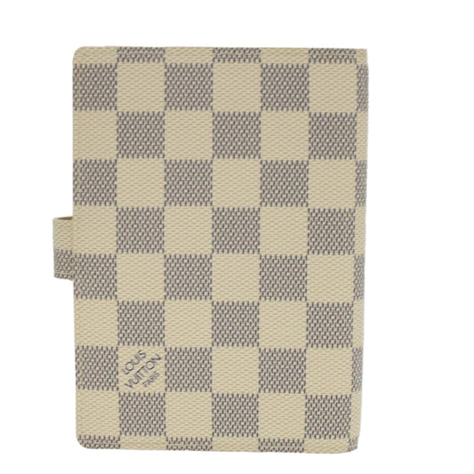 Louis Vuitton White Canvas Couverture agenda de bureau wallet accessories