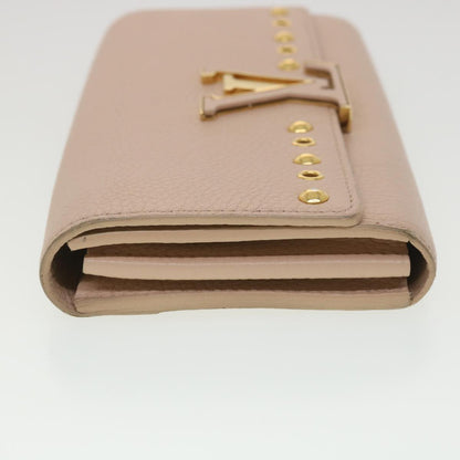 Louis Vuitton Pink Leather Capucines wallet accessories