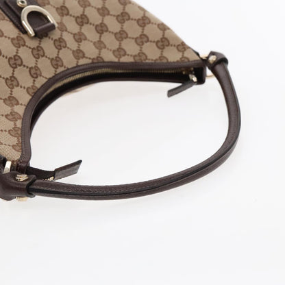 Gucci Abbey Beige Canvas Shoulder Bag