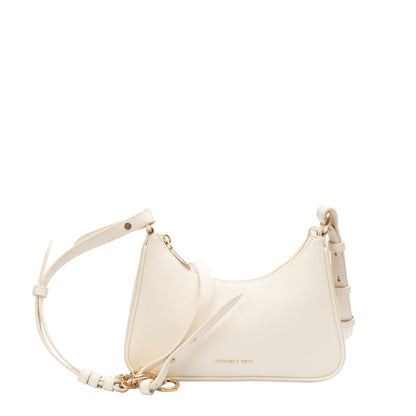 Charles & Keith Cream Lane Trapeze Bag