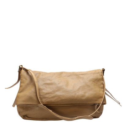 Jimmy Choo Beige Large Biker Saddle Crossbody Bag