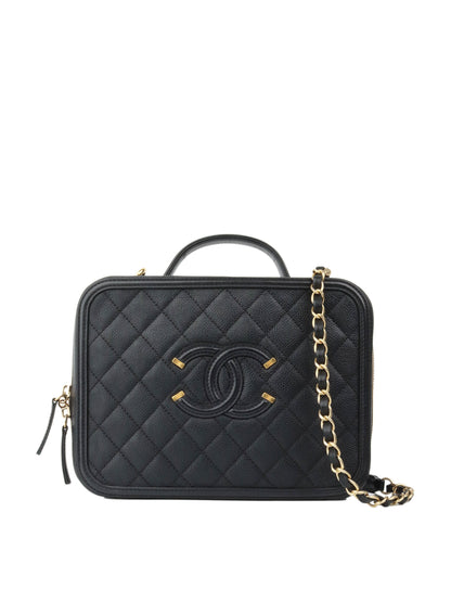 Chanel Black Caviar Business Vanity Bag